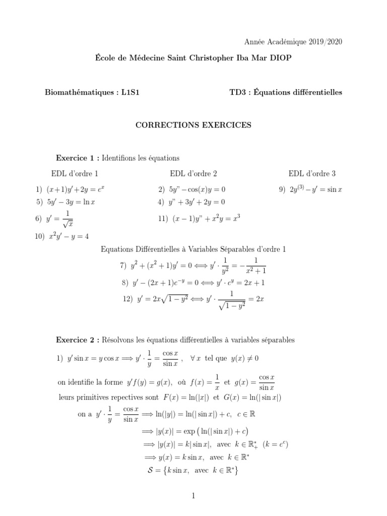 TD3 Correction | PDF | Zéro d'une fonction | Fonctionnalités et ...