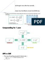 Compounding: - Interest May Be Credited/charged More Often Than Annually