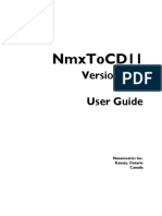 Nmxtocd11: User Guide