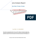 Frame Analysis Report: Fido Dido Timber Girder