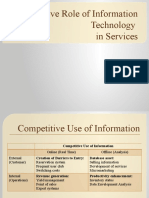 Competitive Role of IT in Services