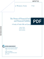 The Nexus of Financial Inclusion and Financial Stability: Policy Research Working Paper 7722