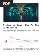 Java Vs Python