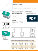 VA 525 - Compact Inline Flow Meter: No Inlet Sections Necessary - Integrated Flow Straightener