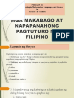 Makabago at Napapanahong Pagtuturo NG Filipino