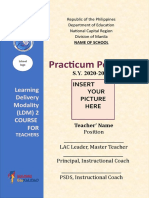 Practicum Portfolio: Learning Delivery Modality (LDM) 2 Course FOR