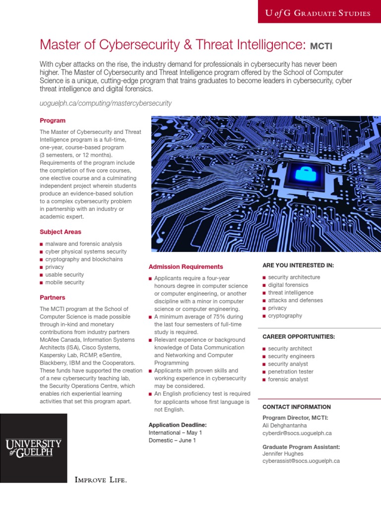 Master of Cybersecurity Program Overview | PDF | Computer Security ...