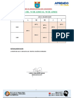 Horario (Semana Del 14 de Junio Al 18 de Junio)