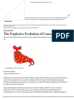 The Explosive Evolution of Consciousness - WSJ