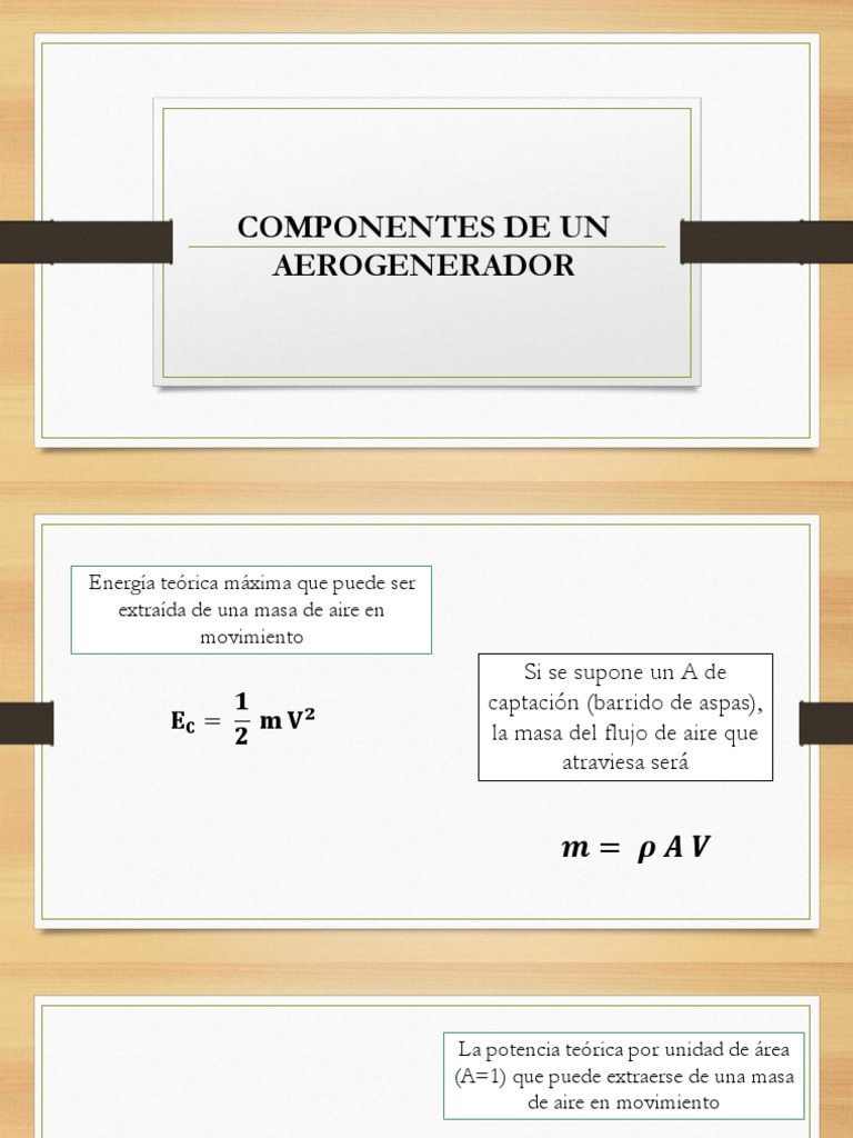 Componentes y Funcionamiento de Aerogeneradores | PDF | Turbina eólica ...