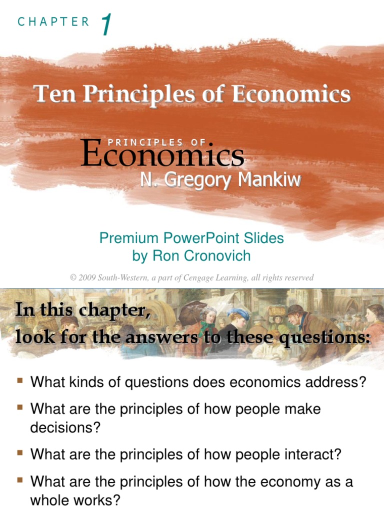 Chapter 1 - Principles of Economics | PDF | Economics | Inflation