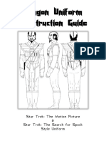 Klingon Uniform Construction Guide: Star Trek: The Motion Picture & Star Trek: The Search For Spock Style Uniform