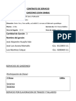 Contrato de Servicio