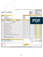 Sales Quote: Date Quotation # Validity Quoted by Email Customer Quote / Project Description