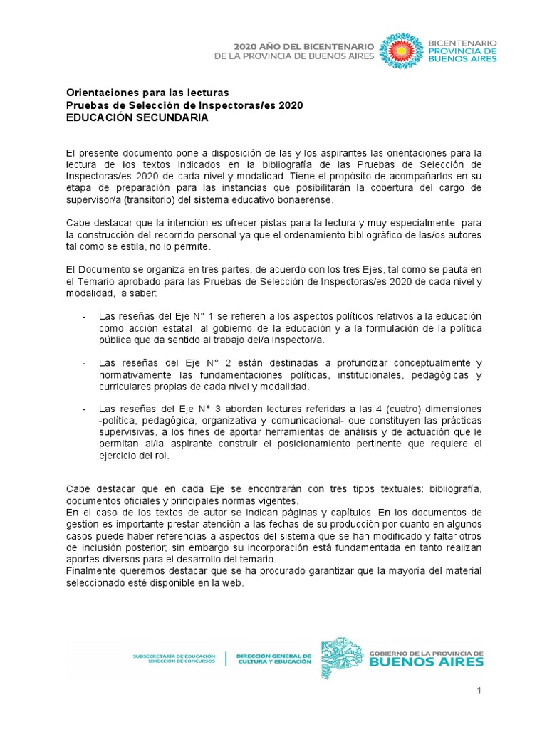 Secundaria - Inspector | PDF | Educación Secundaria | Plan de estudios