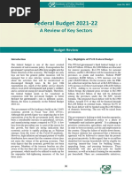 Federal Budget 2021-22: A Review of Key Factors