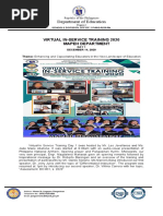 Department of Education: Virtual In-Service Training 2020 Mapeh Department