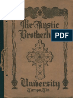 Pronunciamento Issued by The The Mystic Brotherhood University (Late 1920s)