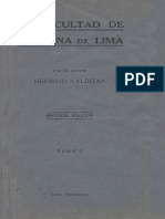 La Facultad de Medicina de Lima Hermilio Valdizán 1-64