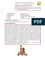 EXPERIENCIA DE APRENDIZAJE IV - EPT 5° Grado