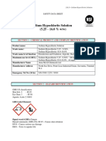 Sodium Hypochlorite Solution (5.25 - 16.0 % W/W) : Section 1 - Chemical Product and Company Identification