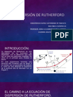 Exposicion Sobre Dispersión de Rutherford