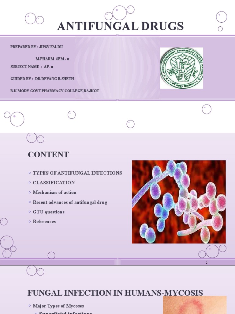 Antifungal Drugs Final PDF Candidiasis Medicinal Chemistry