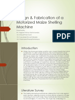 Design & Fabrication of A Motorized Maize Shelling Machine