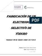 Fabricacion de Un Electrodo Selectivo de Yoduro