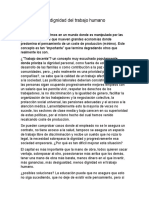 La Dignidad Del Trabajo Humano