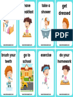 Daily Routine Student Cards