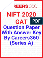 NIFT 2020 Answer Key Careers360