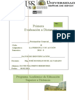 1° EVALUACIÓN  A DISTANCIA  2014 -0