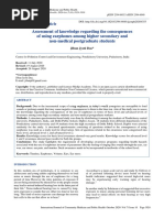 Assessment of Knowledge Regarding The Consequences