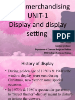 Visual Merchandising UNIT-1 Display and Display Setting