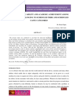 Problem Solving Ability and Academic Achievement Among The Students Belonging To Scheduled Tribe and Scheduled Caste Categories