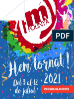 Programa de La Festa Major de Polinyà 2021