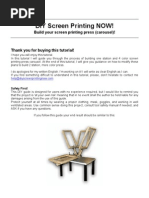 Download Screen Printing DIY Station by Flightrisk SN51381934 doc pdf