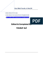 All Arts Faculty Written Math by Yousuf Ali