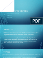 Types of Diabetes: Obelia Zulva Zahrawani 1308620013 Biology B