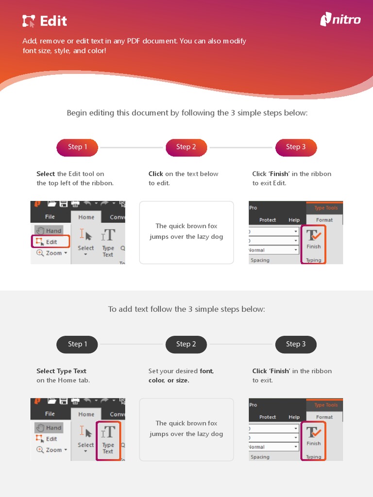 Begin Editing This Document by Following The 3 Simple Steps Below | PDF