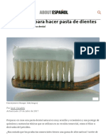 FORMULAS-Pasta Dental Casera