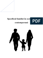 Specificul Familiei in Societatea Contemporana