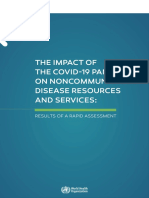 The Impact of The Covid-19 Pandemic On Noncommunicable Disease Resources and Services