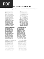 Epson L800 Ink Reset Codes | PDF | Magenta | Cyan