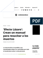 'Efecto Lázaro' - Crean Un Manual para Resucitar A Los Muertos - RT