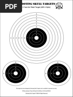 A4 6 Yard Air Pistol Target (AIR 6 Style)