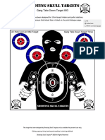 Gang Take Down Target 003 - 17cm - Shooting Skull Targets