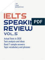 IELTS Speaking Review Vol 5 - Actual 2020 Tests