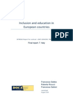 Inclusion and Education in European Countries - Italy